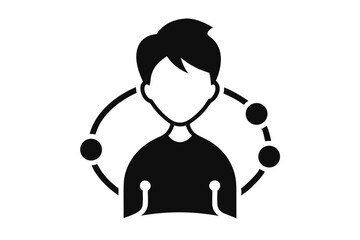 Connect the Youth Yoga Silhouette Vector Empowering Young Minds Through Yoga