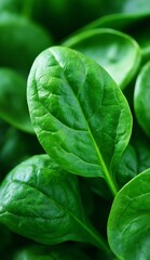 A close up of a bunch of green leaves