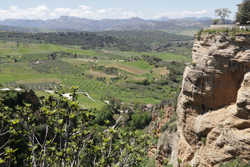 Blick auf die Landschaft in Andalusien in Spanien