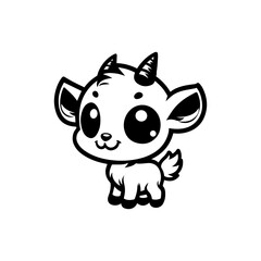 Obraz premium a illustration of goat