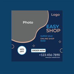 Easy shop design free template