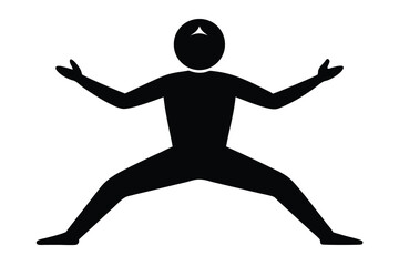 Yoga Mandala Combo Style Silhouette Vector for Spiritual and Decorative Art Design

