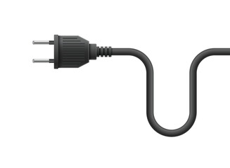 Electric socket icon in flat style. Connection and disconnection vector illustration on isolated background. Wire adapter sign business concept.