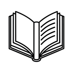 Book Icon Vector Illustration - Cartoon, Clipart, and Line Art Design for Printable Graphics 6.eps