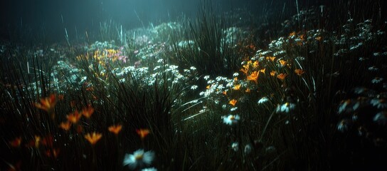 Fototapeta premium Submerged Floral Meadow