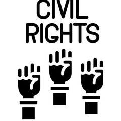 Civil Right Icon Vector Element