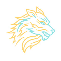 Naklejka premium animal logo design 