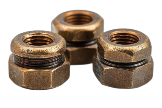 Assortment of colorful squares of varying sizes isolated on transparent background.