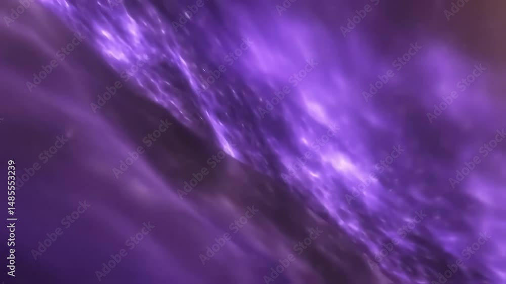 Poster lilac and onyx galactic river stream abstract fractal universe space looping background