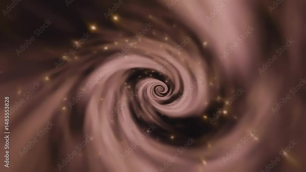 Poster chocolate swirl background, plum and mocha star tunnel universe abstract fractal universe space loop