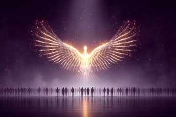 A graphic timeline of events on the Day of Pentecost