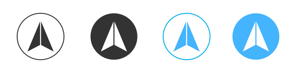 send Message icon Editable flat style, illustration icons