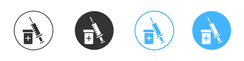Vaccination icon Editable flat style, illustration icons