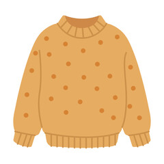 Beige Button Down Shirt Vector Illustration