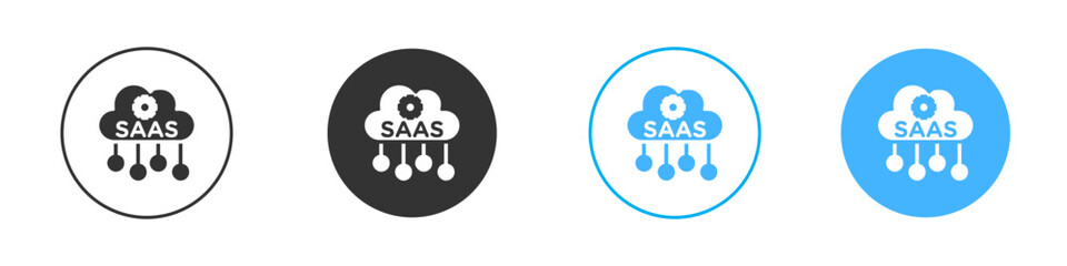 SaaS icon Editable flat style, illustration icons