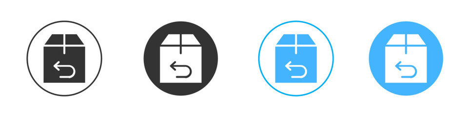 Return purchase icon Editable flat style, illustration icons
