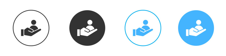 Retention icon Editable flat style, illustration icons