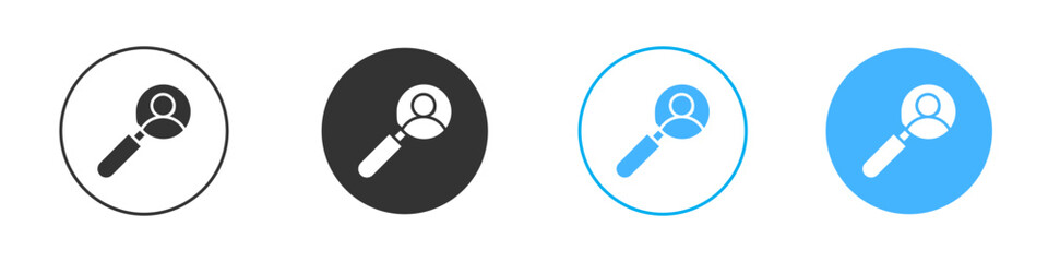 Recruitment icon Editable flat style, illustration icons