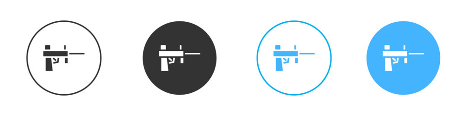 Paintball gun icon Editable flat style, illustration icons