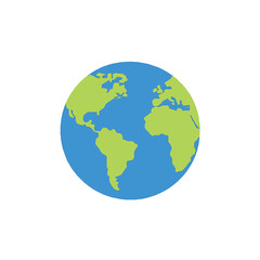Fototapeta premium Earth Globe Vector Illustration