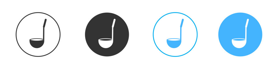 Ladle icon Editable flat style, illustration icons