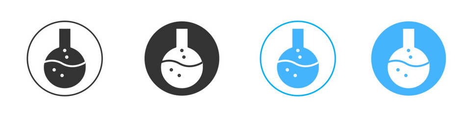 Lab flask icon Editable flat style, illustration icons