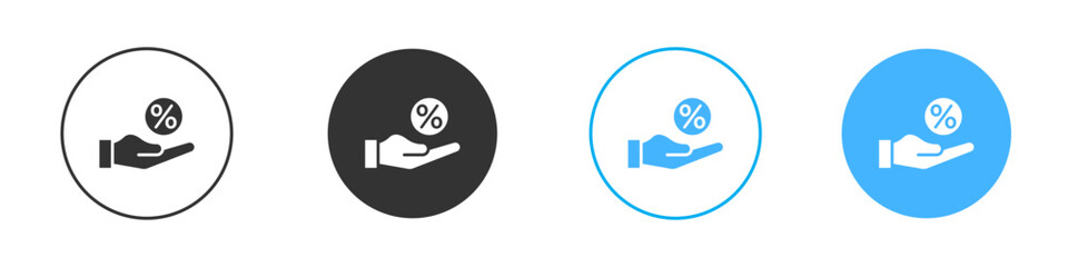 Interest icon Editable flat style, illustration icons