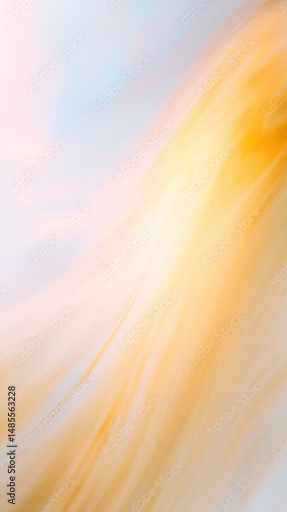 Poster soft swirls of warm color in gentle motion creating a peaceful and dreamy abstract background for ar