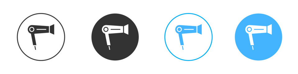 Hair dryer icon Editable flat style, illustration icons