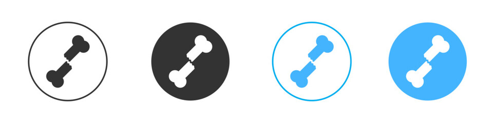 Fracture icon Editable flat style, illustration icons