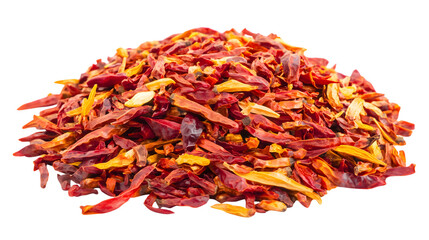 Fototapeta premium Vibrant Red Chili Pepper Against White Background for Cuisine Designs