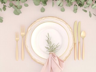 Empty Plate with Cutlery - Fork and Knife on the Side, High-Resolution PhotographyEmpty Plate with Cutlery - Fork and Knife on the Side, High-Resolution Photography