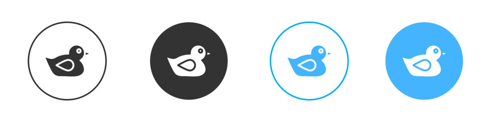 Duck icon Editable flat style, illustration icons