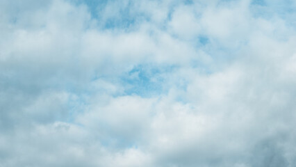 Beautiful Blue Sky with Wispy Clouds on a Clear Day

