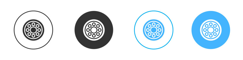 Car bearing icon Editable flat style, illustration icons