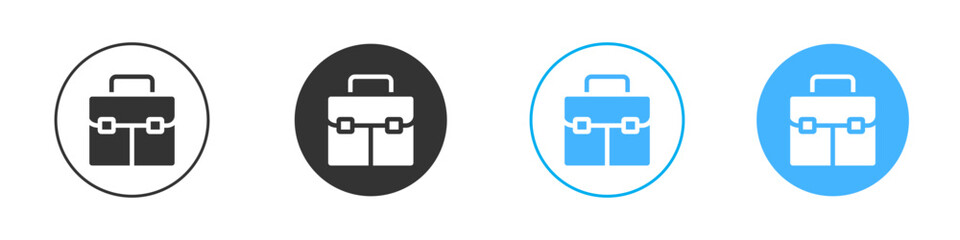 Briefcase icon Editable flat style, illustration icons