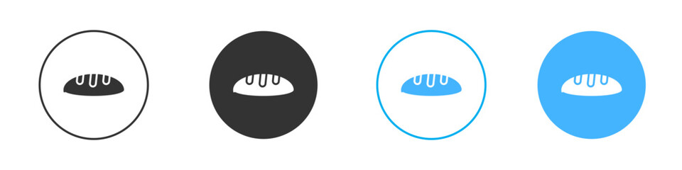 Obraz premium Bread loaf icon Editable flat style, illustration icons