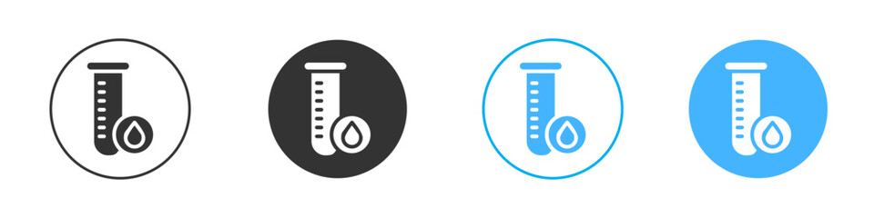Blood test icon Editable flat style, illustration icons
