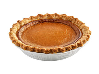 a pie in a white bowl