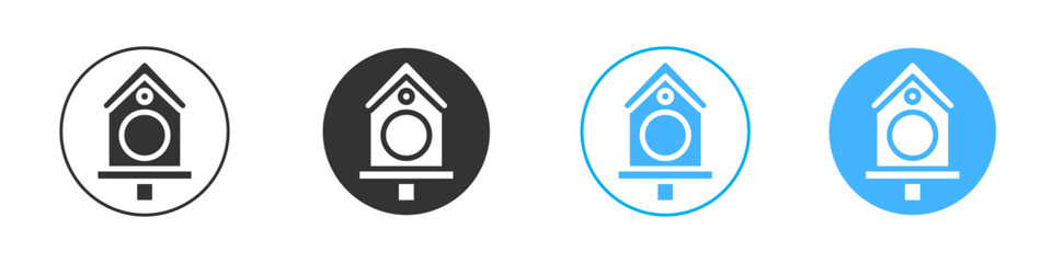 Bird house icon Editable flat style, illustration icons