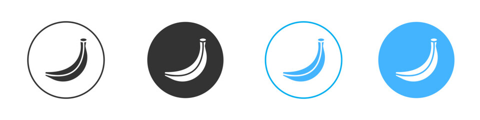 Banana icon Editable flat style, illustration icons