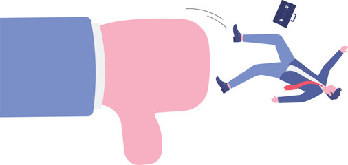 Customer complaint or bad reputation, disappointment from mistake or failure, underperform,

