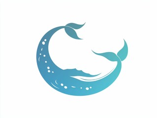 Obraz premium Whale Tail Logo