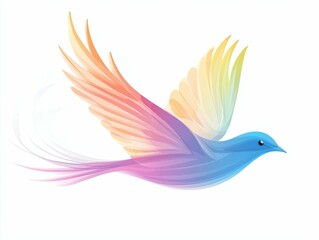Rainbow Bird Flight