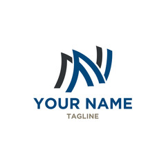  Name logo design template. Trendy style, vector eps 10
