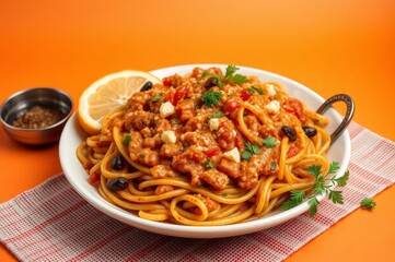 Egyptian Koshary Dish Studio Shot