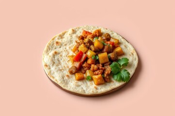 Traditional Ethiopian Injera with Stews