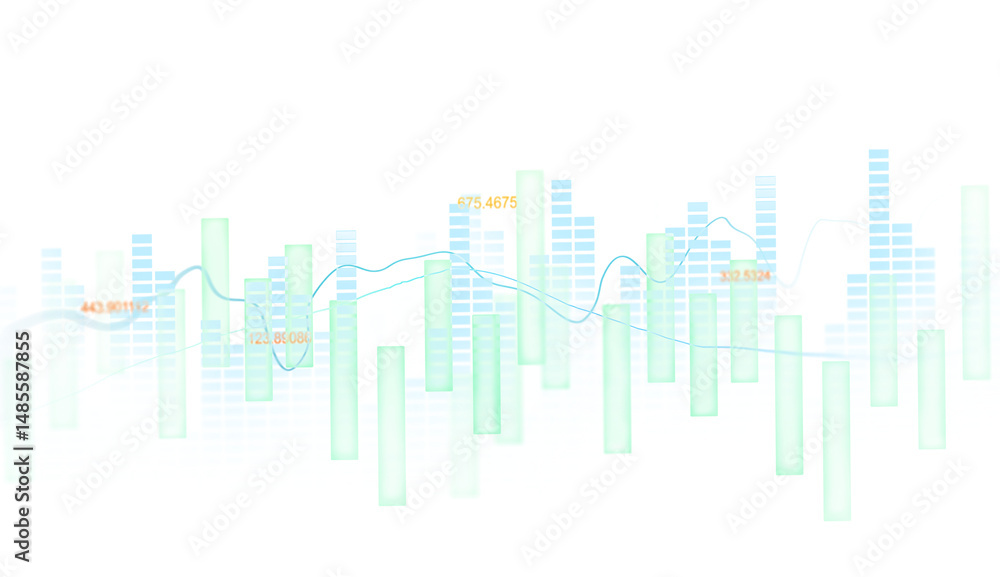 Poster business growth graph chart png.analyzing sales data and financial report.financial marketing graph 