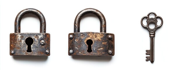 Rusty Padlocks and Key