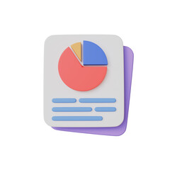 Leadership for successful new idea, investment graph concept 3d illustration